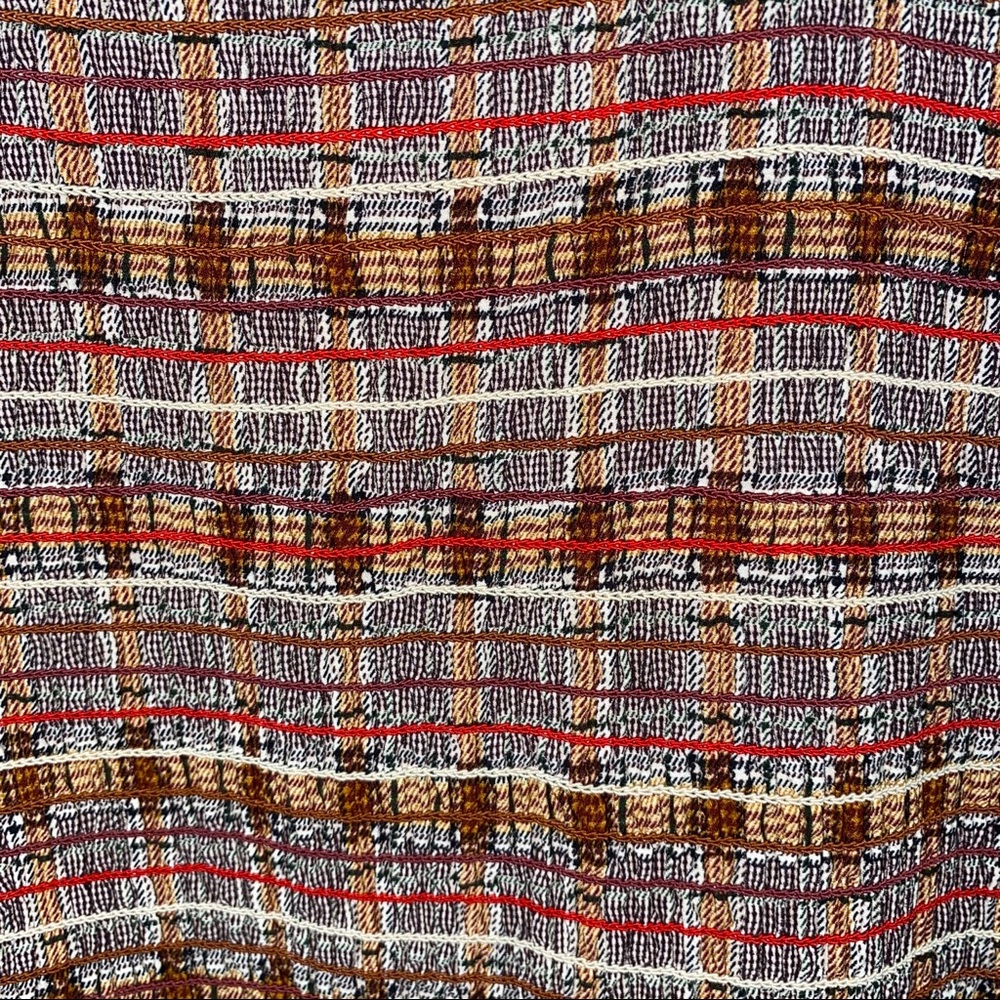 Storia Plaid Smocked Ruffle Tube Mini Dress - Picture 6 of 14
